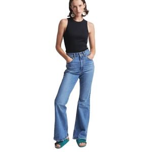 Levi's 70s High Flare Medium Wash Jeans Classic Retro Casual Basic Women's 25